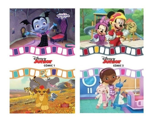 Pack 2 Libros Disney Junior. Comic 1 Y 2,originales Oferta!