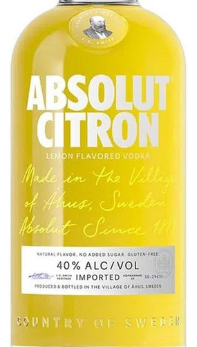Paquete De 3 Vodka Absolut Citron 750 Ml