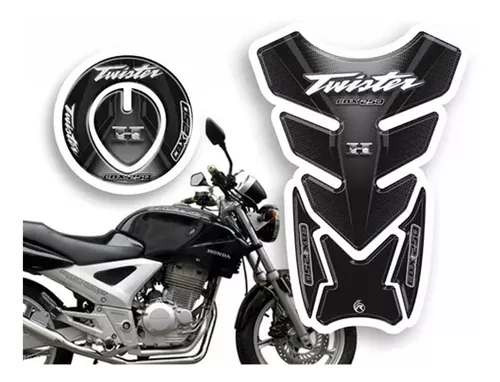 Adesivos Faixa Tanque Moto Honda Twister Cbx 250 2008 Preto