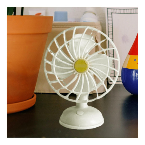 Ventilador Eléctrico En Miniatura For Casa De Muñecas,