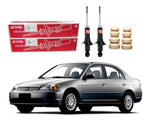 Kit Amortecedor Traseiro Honda Civic 1.7 2003