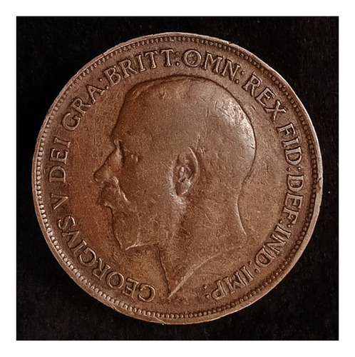 Gran Bretaña 1 Penny 1916 Bueno Km 810