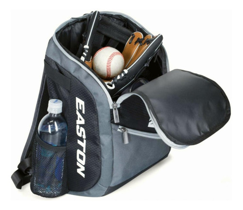 Easton Game Ready Mochila Juvenil Para Bates Y Equipos, Color Azul Marino/flor Y Brillo