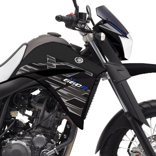 Imagem 2 de 6 de Adesivos Yamaha Xt 660r 2015/2018 Faixa Lateral + Emblemas