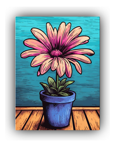 Cuadro Arte De Pared Ross African Daisy 40x50cm Flores