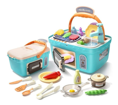 Cocina Y Juego De Picnic Para Niños Con Música Y Luces