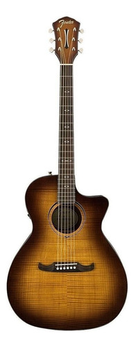 Guitarra acústica Fender Alternative FA-345CE 0971343021 para diestros 3-tone tea burst walnut brillante