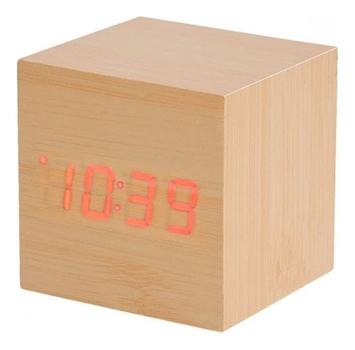 Reloj De Madera Led