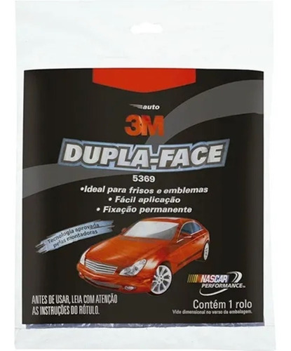 Fita Dupla Face Frisos 5369 Automotiva 12mm X3m 3m