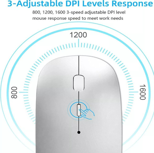 Mouse Inalambrico Mouse Silencioso Mouse Bluetooth 2.4g