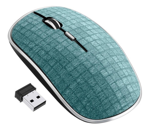 Mouse Óptico Inalámbrico Con Cubierta En Tela | Com-5709cve