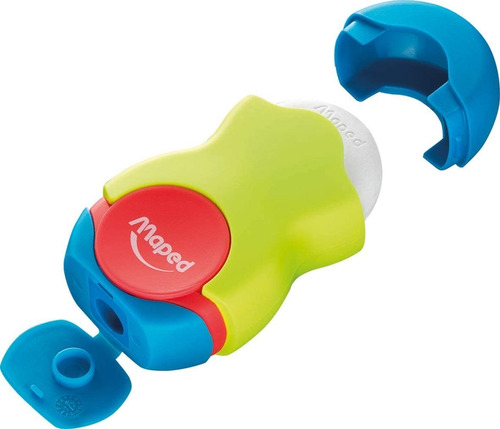 Imagen 7 de 8 de Sacapuntas Goma Loopy Fancy Maped 2 En 1 Pack