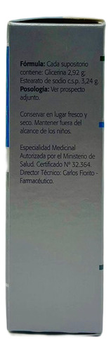 Supositorios De Glicerina Fecofar Adultos 10u
