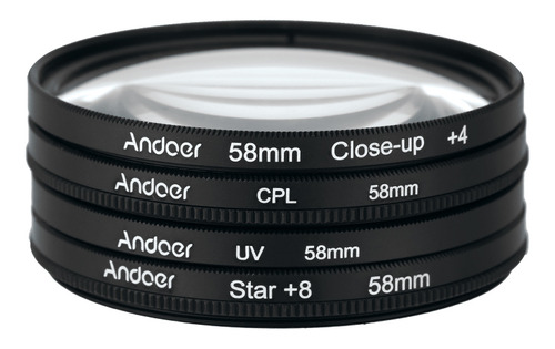 Kit De Lentes Macro Close-up Con Filtro Circular Star Andoer