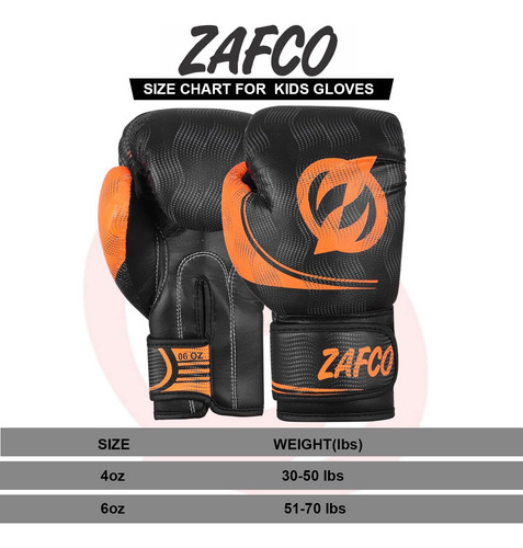 Guantes De Boxeo Zafco Kids Para Ninos Junior Muay Thai K...