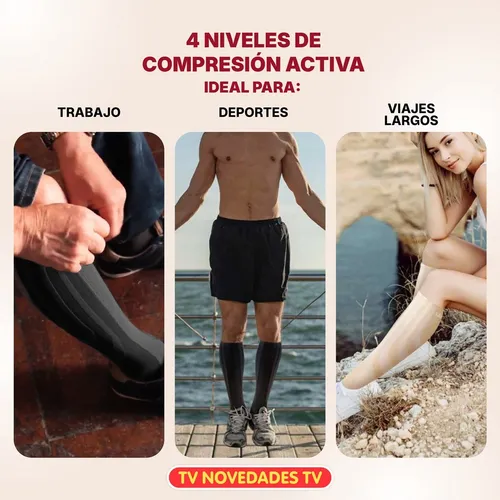 Medias Con 4 Niveles De Compresión Activa Sankom Patent Soc