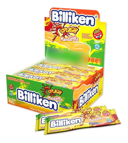 Caramelos Billiken Splash Mandarina X 40 U - Lollipop