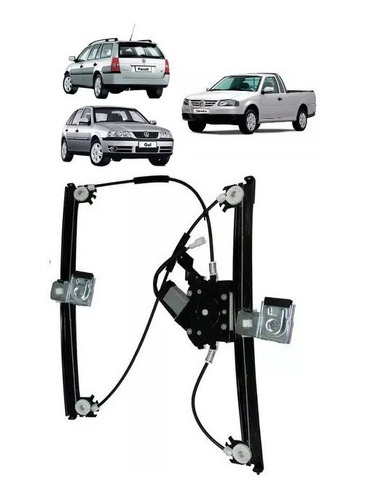 Maquina Vidro Eletrico Saveiro G2 G3 G4 Esquerdo + Motor