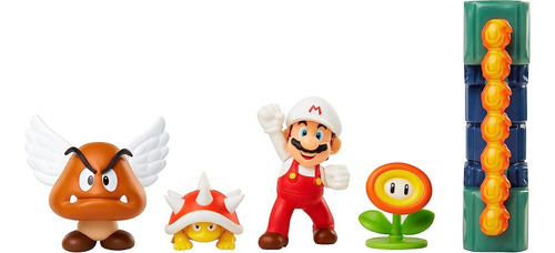 Juego Super Mario Set Figuras Accion Goomba Nintendo World