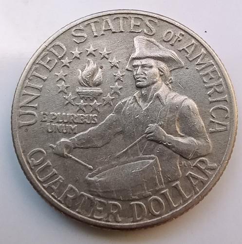 Moneda Conmemorativa 200 Años Libertad, 1/4 De $, Año 1976