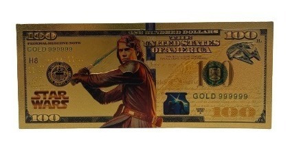 Billete 100 Dolares De Coleccion Star Wars Anakin Skywalker 