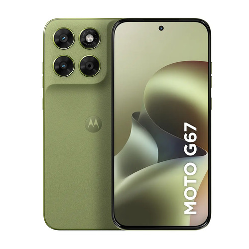 Smartphone Motorola Moto G67 5g - 256gb 12gb (4gb Ram + 8gb Ram Boost) Camera 50mp Sony Lytia 600, Tela 1.5k Extreme Amoled 120hz, Ultrarresistente - Verde Claro