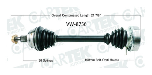 Flecha Delantero Lh Vw Jetta City Std L4 Fwd 2009 Ctk