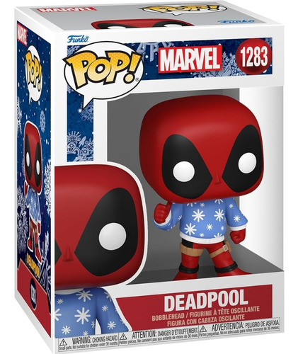 Funko Pop Marvel Holiday - Deadpool Con Sueter De Navidad