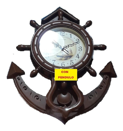 Reloj De Pared Timon 60cms Con Pendulo Consultar Stock