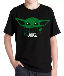 Remeras The Mandalorian Niños Baby Yoda Bebé Serie Star Wars