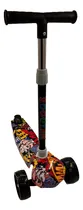 Comprar Monopatin Graffiti Con Luz 3 Ruedas Plegable Estampado