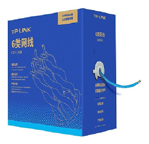 Tp- Link Cable Utp Cat6 Indoor 350mts(100% Cobre)-tl-ec6-305