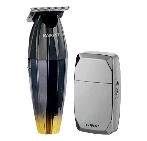 Combo Afeitadora + Trimmer Everest Profesional Cordless