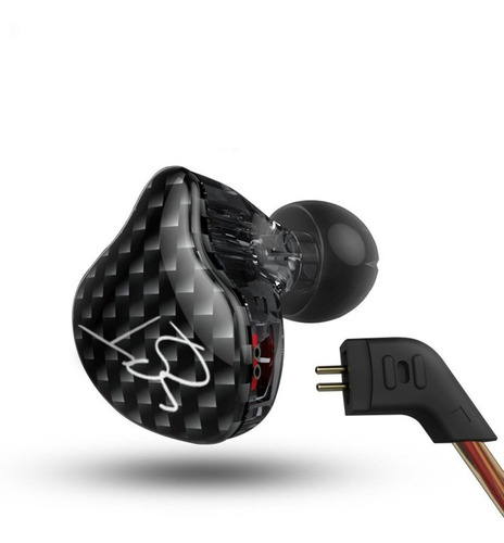 Auriculares in-ear KZ ZST with mic black