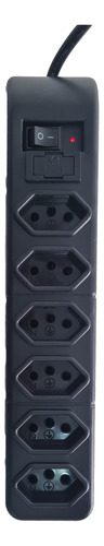 Filtro De Linha 6 Tomadas Slim Bivolt Pw