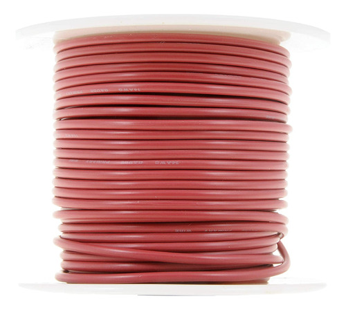 Cable Primario Rojo De Calibre 14, Carrete De 100 Pies