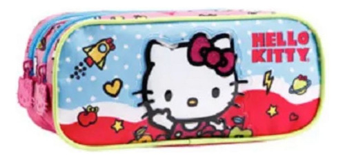 Estojo Duplo Hello Kitty - Artigo Escolar Xeryus - Rosa