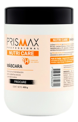 Prismax Máscara Nutri Care 450g