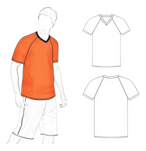 Moldería Textil Unicose - Camiseta  Deportiva 1405