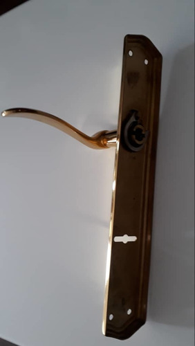 Manilla De Bronce Para Puertas Con Cerradura De Seguridad.