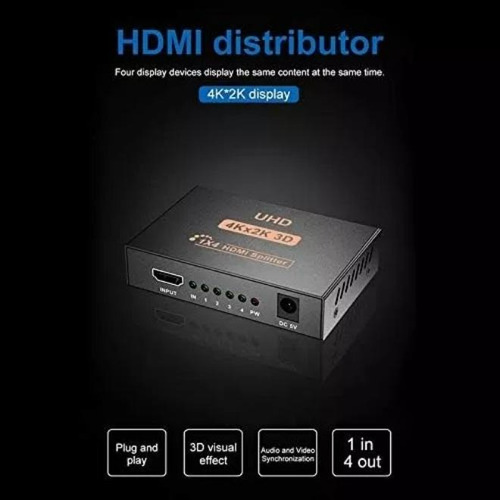 Splitter Hdmi 4 Puertos De Salida | 60 Metros