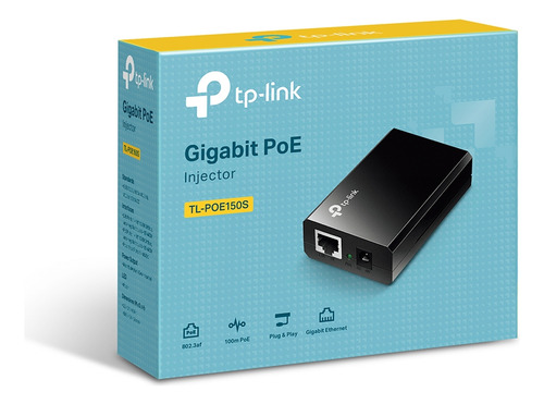 Injetor PoE TP-Link TL-POE150S 48vdc 15.4w Gigabit 10/100/1000mbps Padrão 802.3af