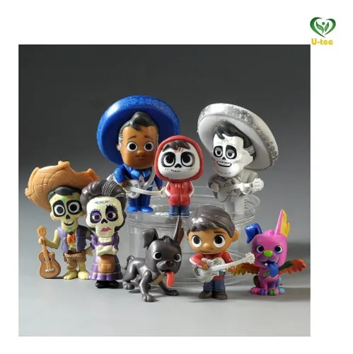 Figuras Pel cula Coco Disney Pixar 8 Piezas D a De Muertos