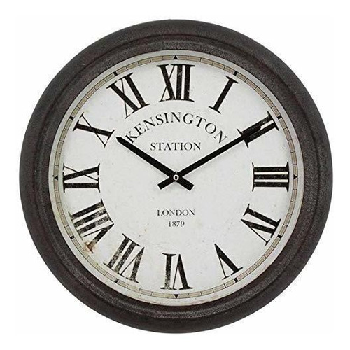 Reloj De Pared Decorativo Vintage De 16 X 16 Kensington...