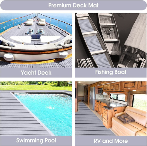 Goma Simil Madera Loop Eva Deck Lancha Barco Planchada