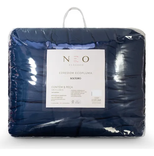 Edredom Ecopluma Casal 220 X 240 Marinho Camesa