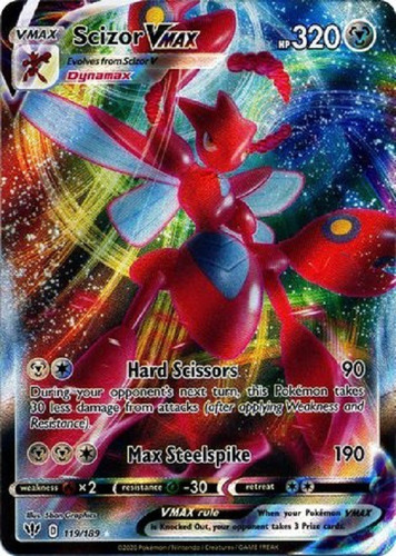 Scizor Vmax 119/189 Ultra Raro Pokemon Tcg