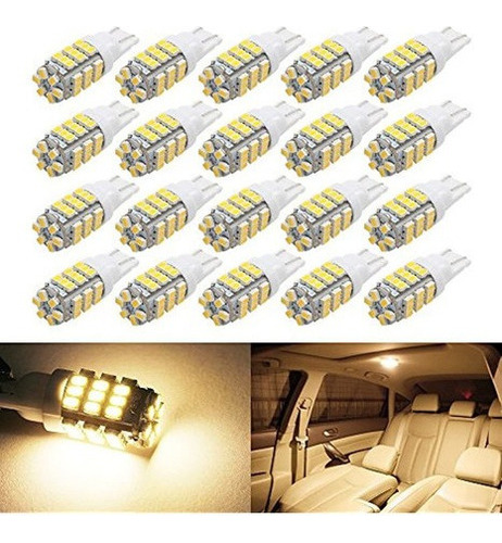 Boodled 20 X T10 Rv Remolque 921 192 1206 42smd 12 V Bombill