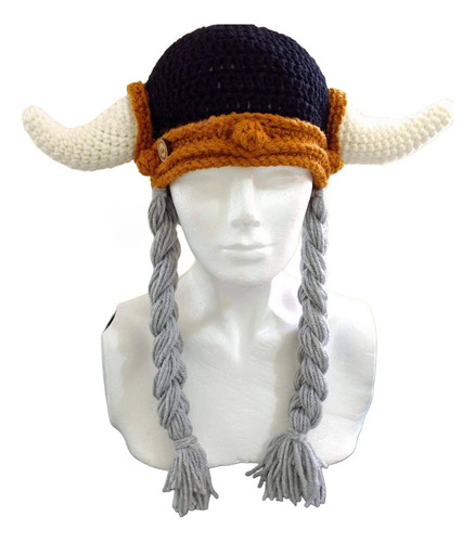 Gorro Vikingo Dama Crochet