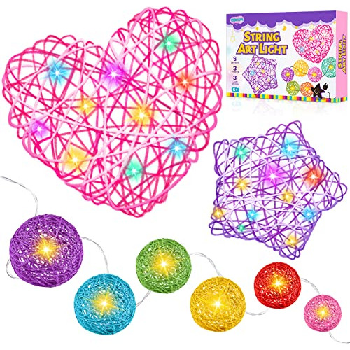 String Art Kit For Kids Ages 8-12, Make 14 Light-up Lan...